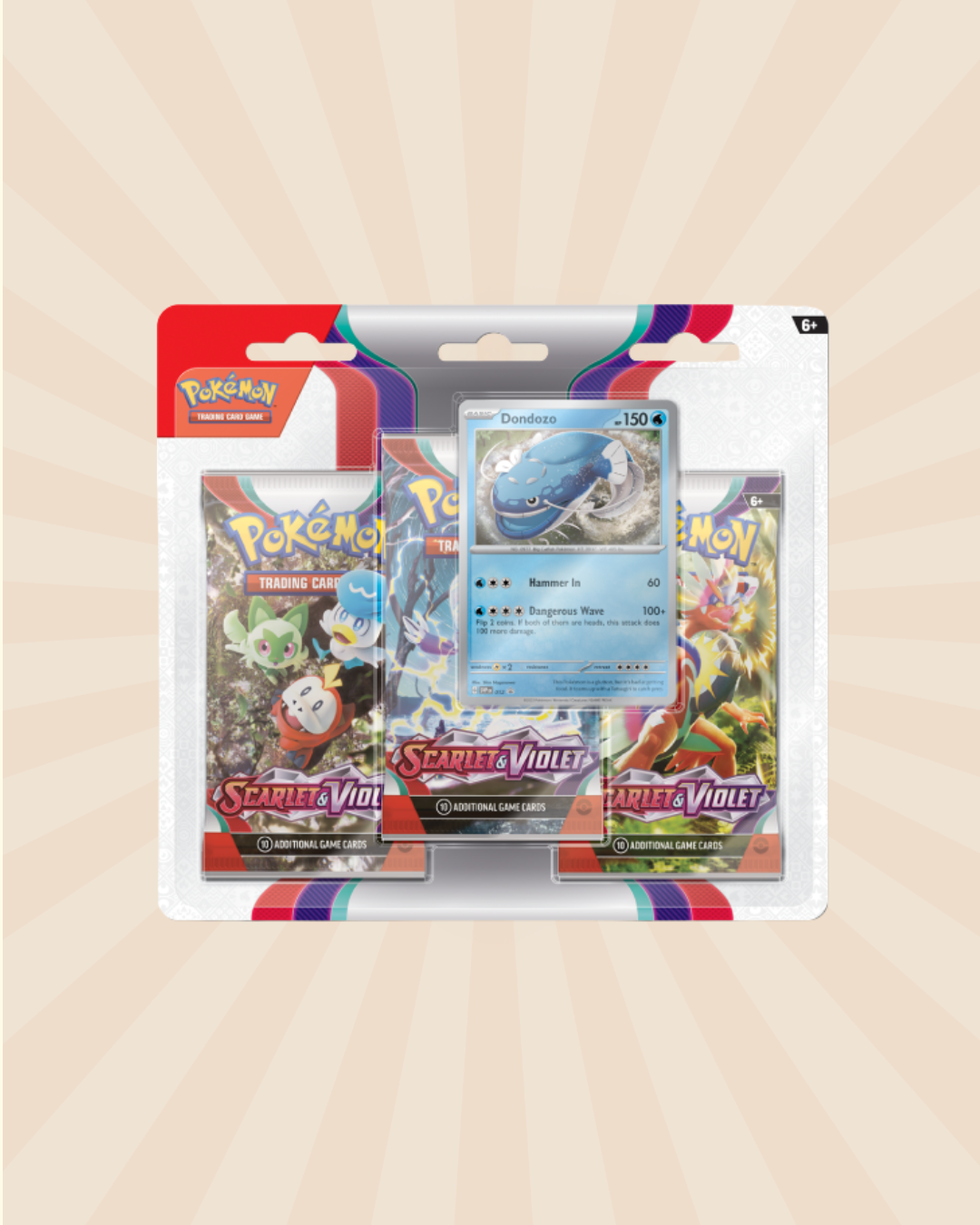 Scarlet & Violet Base 3-Pack Blister Dondozo